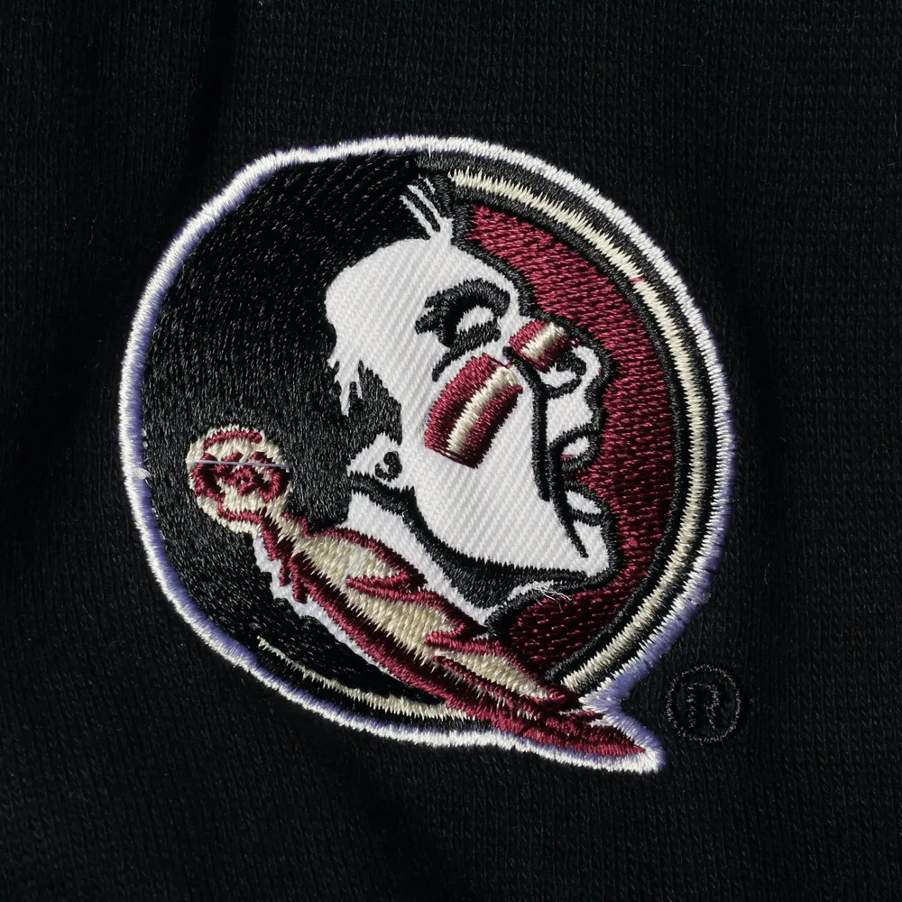 Women's Colosseum Black Florida State Seminoles Campanile Pullover Sweatshirt