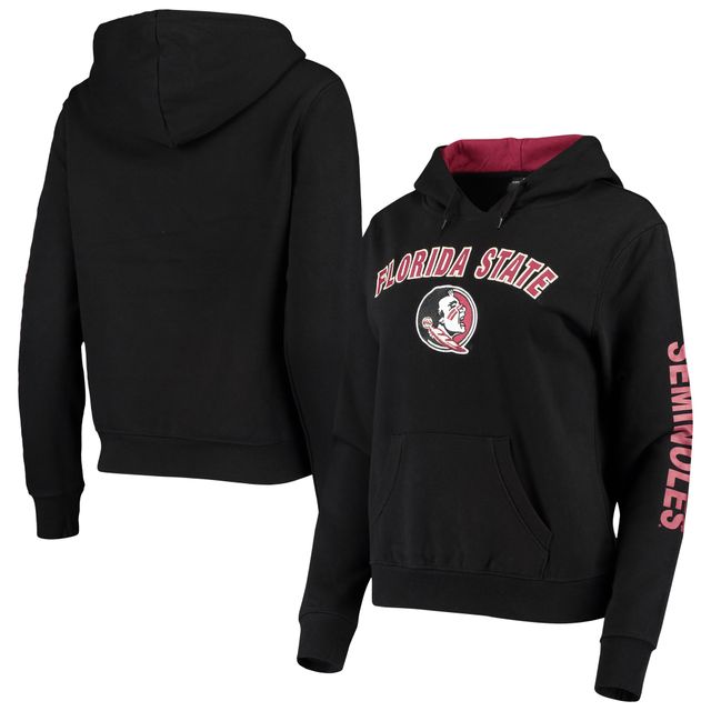 Sweat à capuche Colosseum noir pour femme Florida State Seminoles Loud and Proud