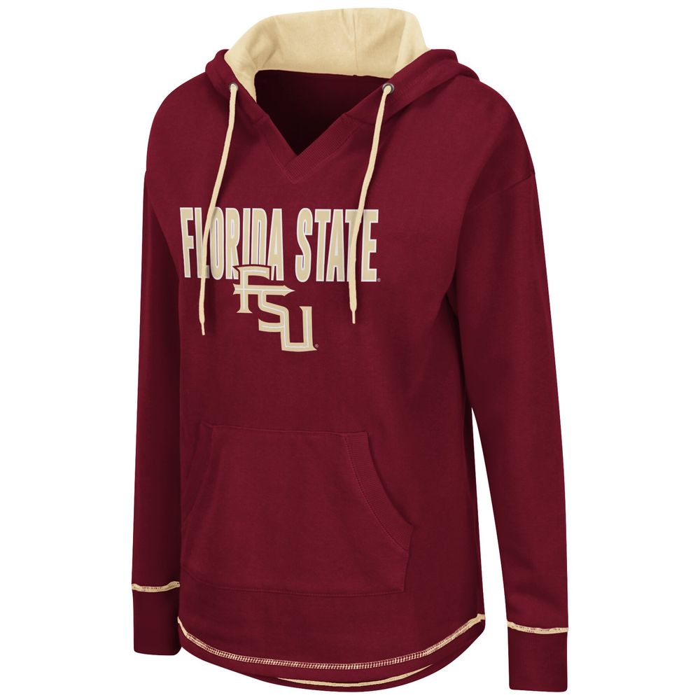 Women's Colosseum Garnet Florida State Seminoles Tunic Pullover Hoodie