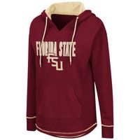 Women's Colosseum Garnet Florida State Seminoles Tunic Pullover Hoodie