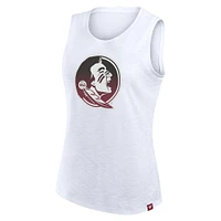 Débardeur blanc Active Slub pour femmes Fanatics Florida State Seminoles