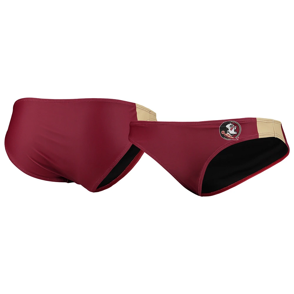 Women's FOCO Garnet Florida State Seminoles Wordmark Bikini Bottom