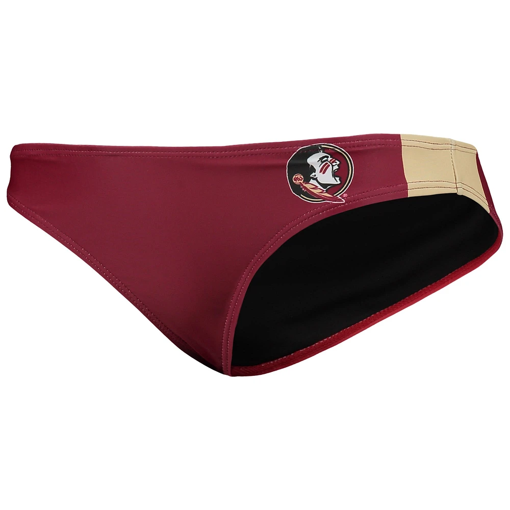 Women's FOCO Garnet Florida State Seminoles Wordmark Bikini Bottom