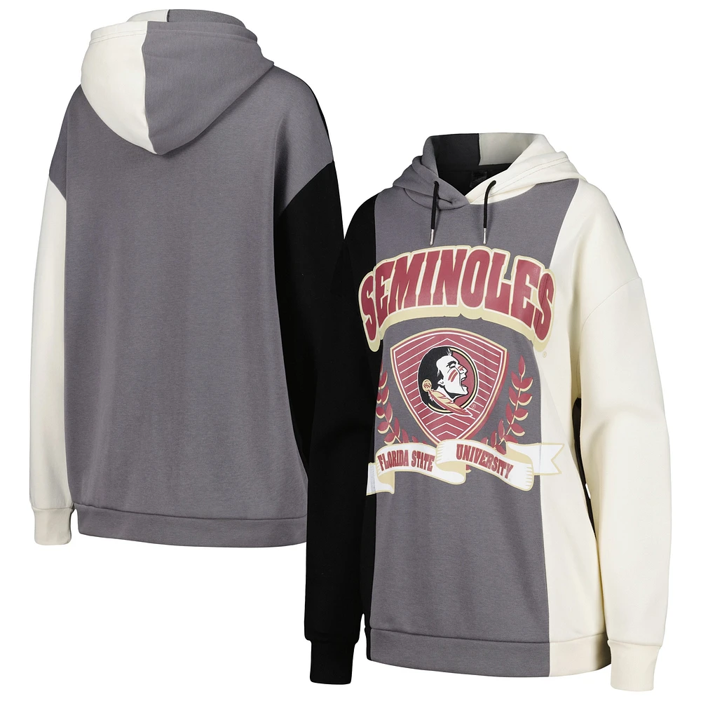 Sweat à capuche Gameday Couture noir Florida State Seminoles Hall of Fame pour femme