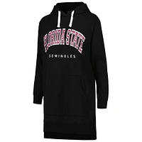 Women's Gameday Couture Black Florida State Seminoles Take a Knee Raglan Hooded Sweatshirt Dress