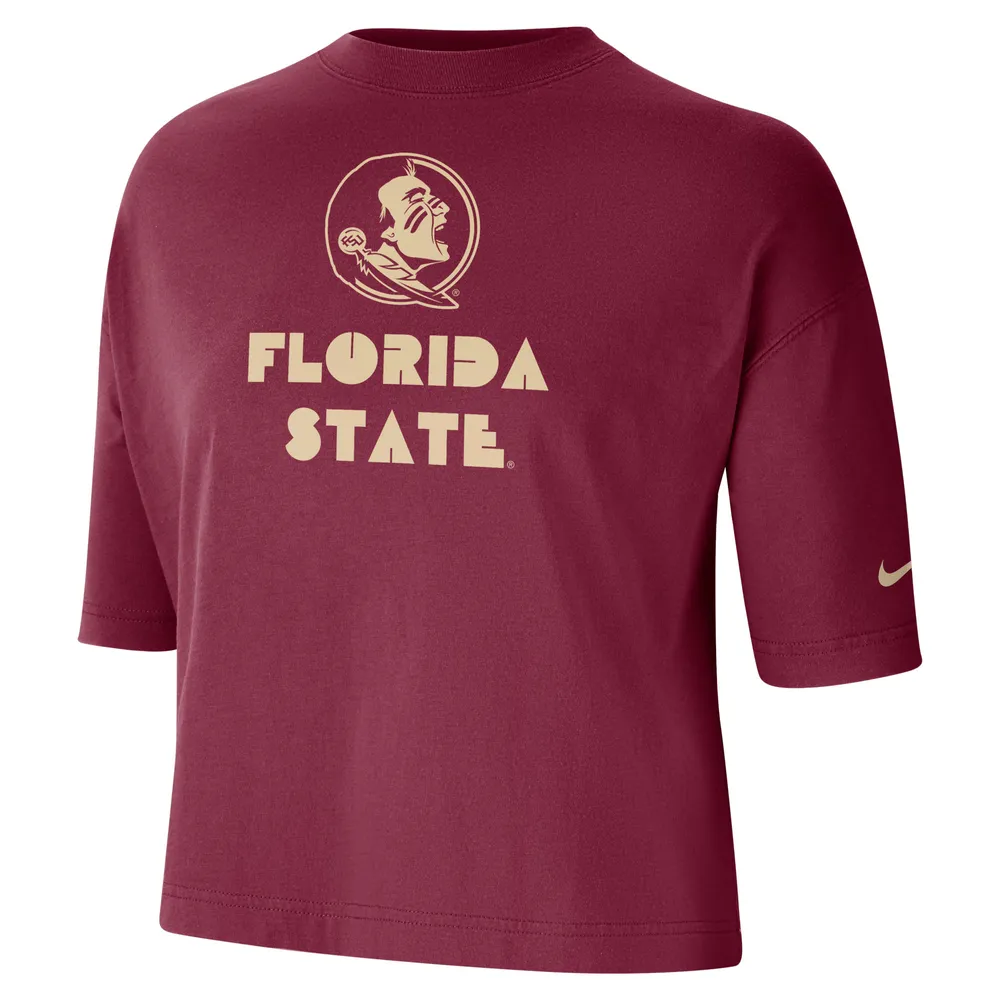 T-shirt de performance Nike Florida State Seminoles pour femme, grenat