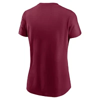 T-shirt Nike Garnet Florida State Seminoles Local Ultimate Chant pour femme