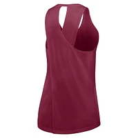 Débardeur Nike Garnet Florida State Seminoles Primetime Crisscross Performance pour femme