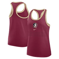 Débardeur Nike Garnet Florida State Seminoles Primetime Racerback Tri-Blend pour femme