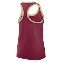 Débardeur Nike Garnet Florida State Seminoles Primetime Racerback Tri-Blend pour femme