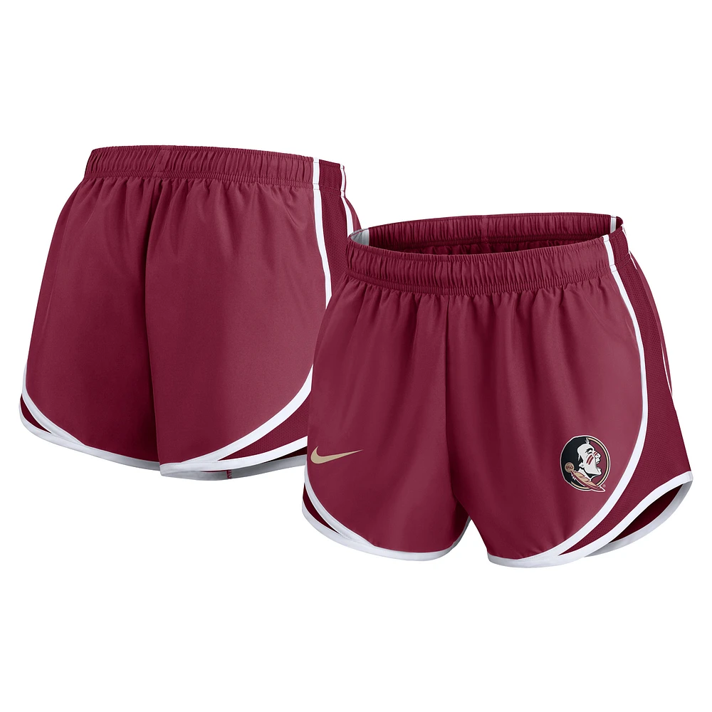 Short Nike Garnet Florida State Seminoles Primetime Tempo Performance pour femme