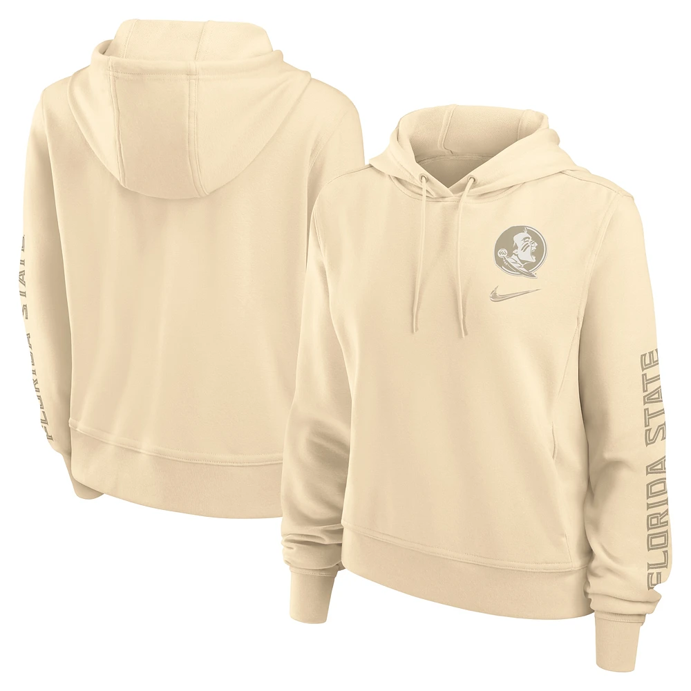 Women's Nike Tan Florida State Seminoles One Performance Pullover Hoodie