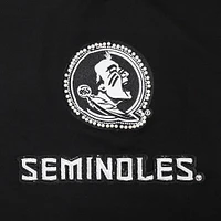 Women's Pro Standard Black Florida State Seminoles Rhinestone & Pearl Boxy Cropped T-Shirt