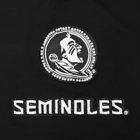 Women's Pro Standard Black Florida State Seminoles Rhinestone & Pearl Boxy Cropped T-Shirt