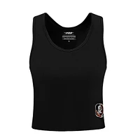 Débardeur Pro Standard noir Florida State Seminoles ton sur neutre ajusté à la taille avec dos nageur pour femme