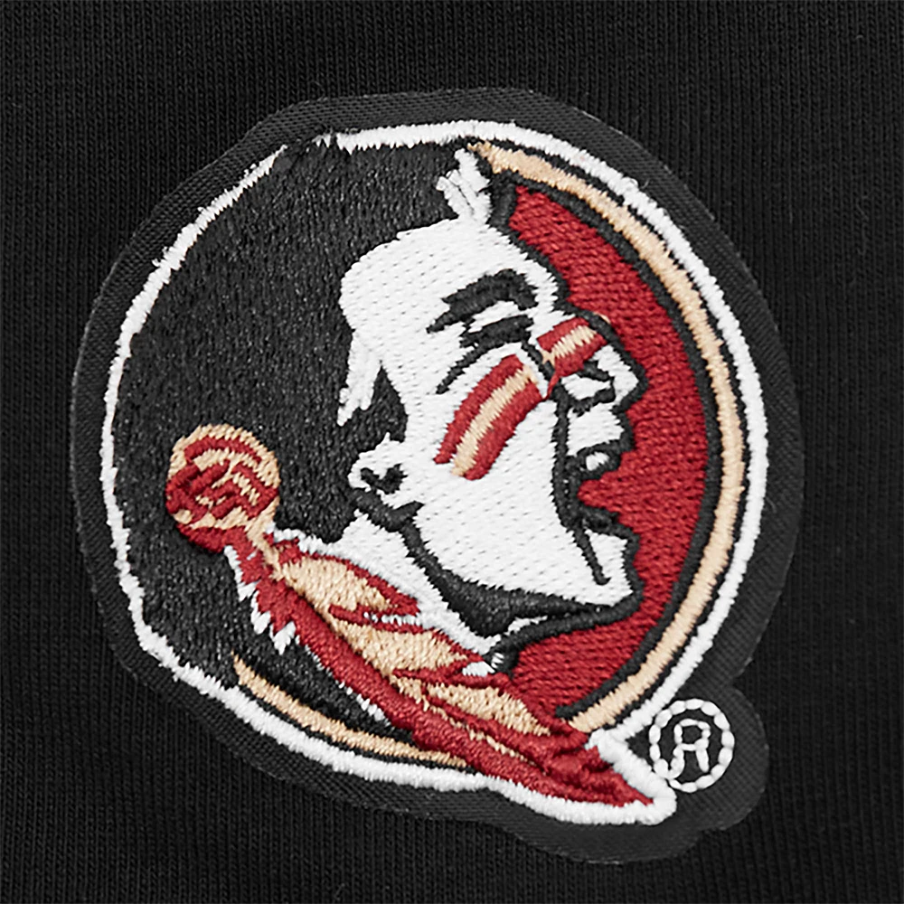 Débardeur Pro Standard noir Florida State Seminoles ton sur neutre ajusté à la taille avec dos nageur pour femme