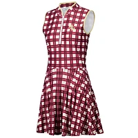 Women's Smith & Quinn Garnet/White Florida State Seminoles Tailgate Collection Mackenzie Pleated Dress