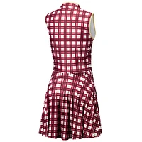 Women's Smith & Quinn Garnet/White Florida State Seminoles Tailgate Collection Mackenzie Pleated Dress