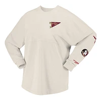 T-shirt à manches longues local Spirit Jersey Natural Florida State Seminoles pour femmes