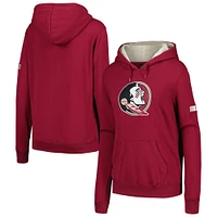 Women's Stadium Athletic Garnet Florida State Seminoles Big Logo Pullover Hoodie