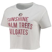 Women's Heathered Gray Florida State Seminoles Swell Stripe Long Sleeve T- Shirt