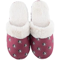 Chaussons en fausse fourrure ZooZatz Florida State Seminoles pour femmes