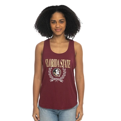 Débardeur ZooZatz Garnet Florida State Seminoles Everyday Tri-Blend pour femme
