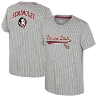 Youth Colosseum  Heather Gray Florida State Seminoles Airball Baseball T-Shirt