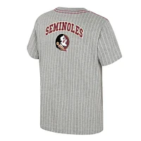 Youth Colosseum  Heather Gray Florida State Seminoles Airball Baseball T-Shirt