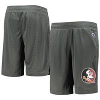 Youth Champion Charcoal Florida State Seminoles Classic Mesh Shorts