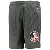 Youth Champion Charcoal Florida State Seminoles Classic Mesh Shorts