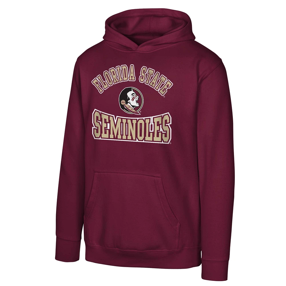 Youth  Garnet Florida State Seminoles Hometown Classic Fleece Pullover Hoodie