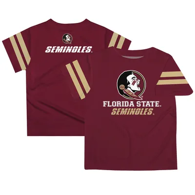 Florida State Seminoles Youth Stripes T-Shirt - Garnet