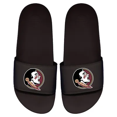 Florida State Seminoles ISlide Youth Primary Logo Motto Slide Sandals - Black