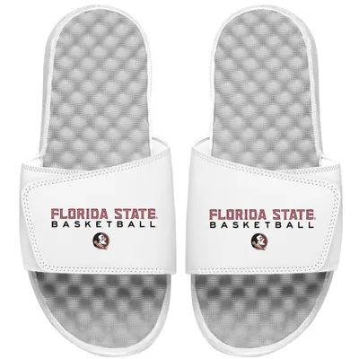 Florida State Seminoles ISlide Youth Basketball Wordmark Slide Sandals - White