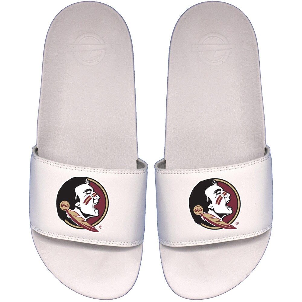 ISlide Youth ISlide White Florida State Seminoles Primary Motto Slide  Sandals | Coquitlam Centre