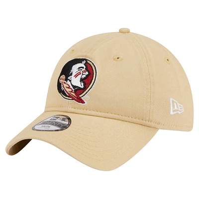 Youth New Era  Gold Florida State Seminoles Logo 9TWENTY Adjustable Hat