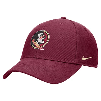 Youth Nike Garnet Florida State Seminoles 2024 Sideline Club Adjustable Hat