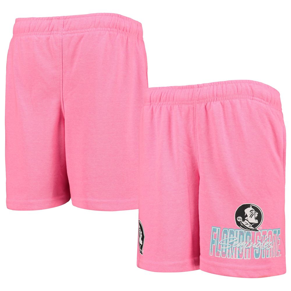 Youth Pink Florida State Seminoles Super Fresh Neon Daze Shorts