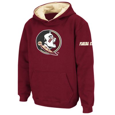 Youth Stadium Athletic Garnet Florida State Seminoles Big Logo Pullover Hoodie