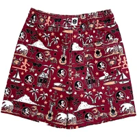 Youth Wes & Willy Garnet Florida State Seminoles Luau Swim Trunks