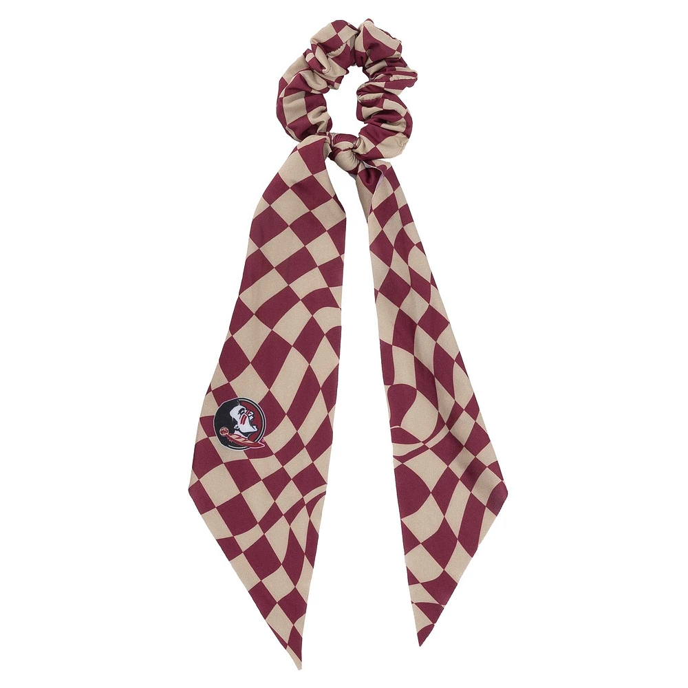 ZooZatz Florida State Seminoles Checkered Scrunchie Scarf