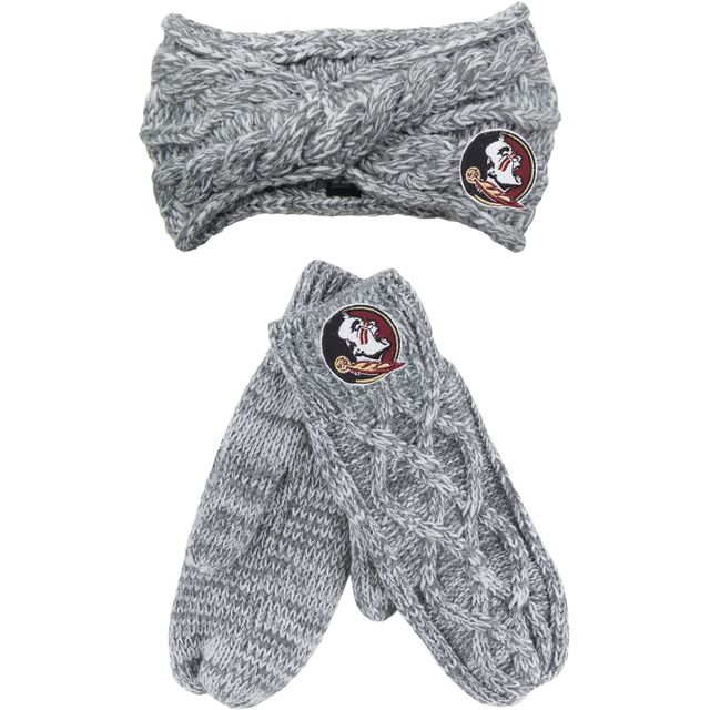 Ensemble bandeau et mitaines ZooZatz Florida State Seminoles gris