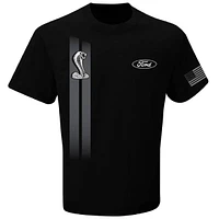 Men's Checkered Flag Sports  Black Ford Cobra T-Shirt