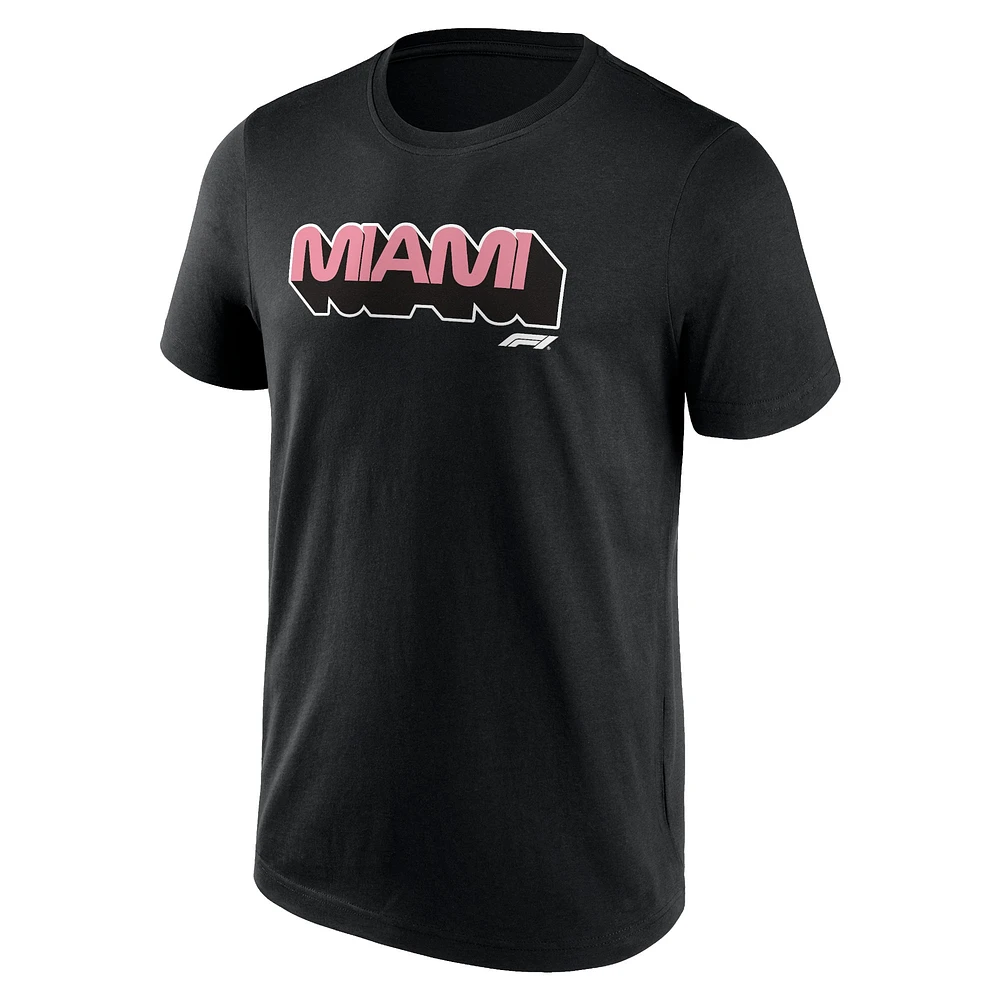 Men's Black Formula 1 Miami Grand Prix T-Shirt