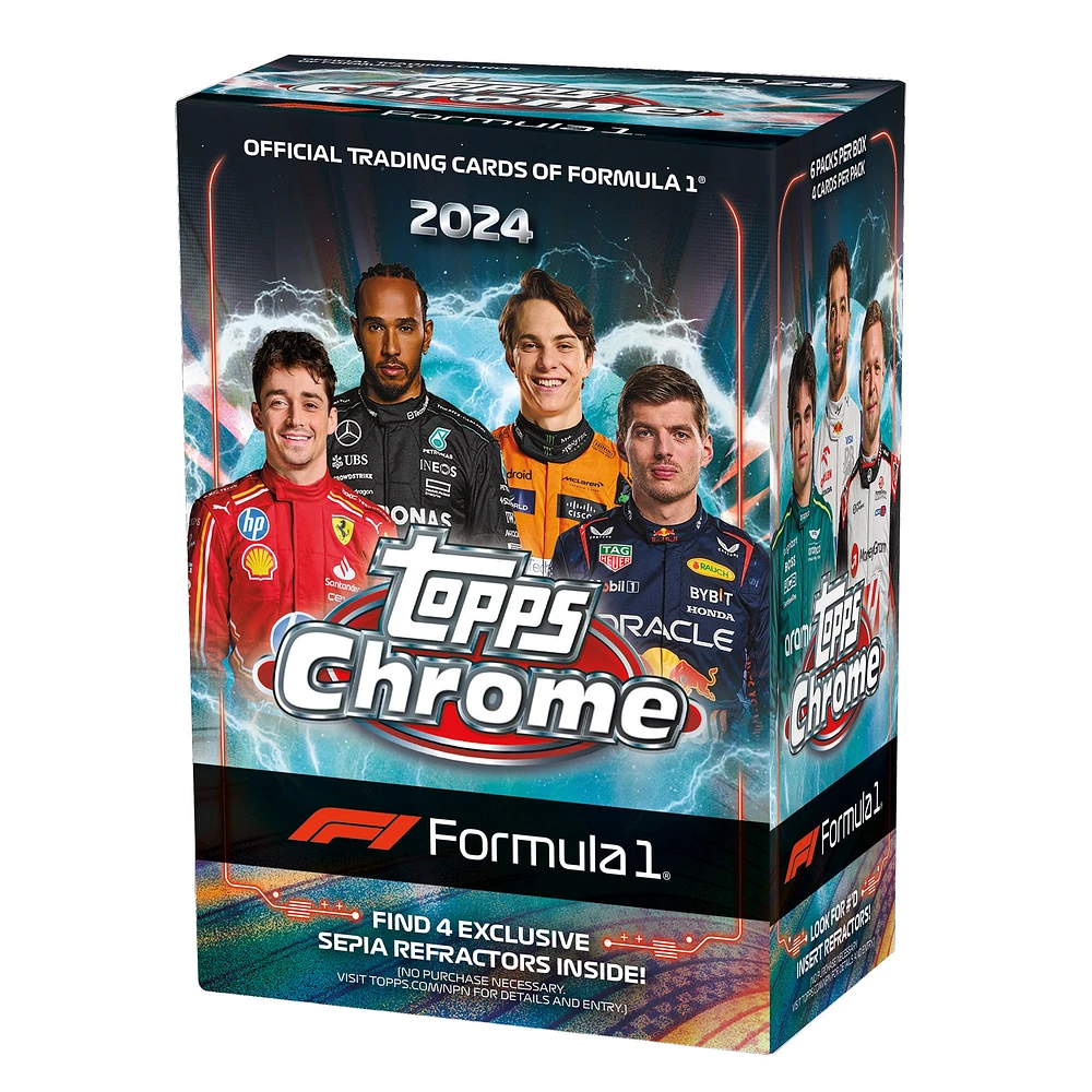 Coffret de valeur scellé en usine Topps Chrome Formula 1 2024