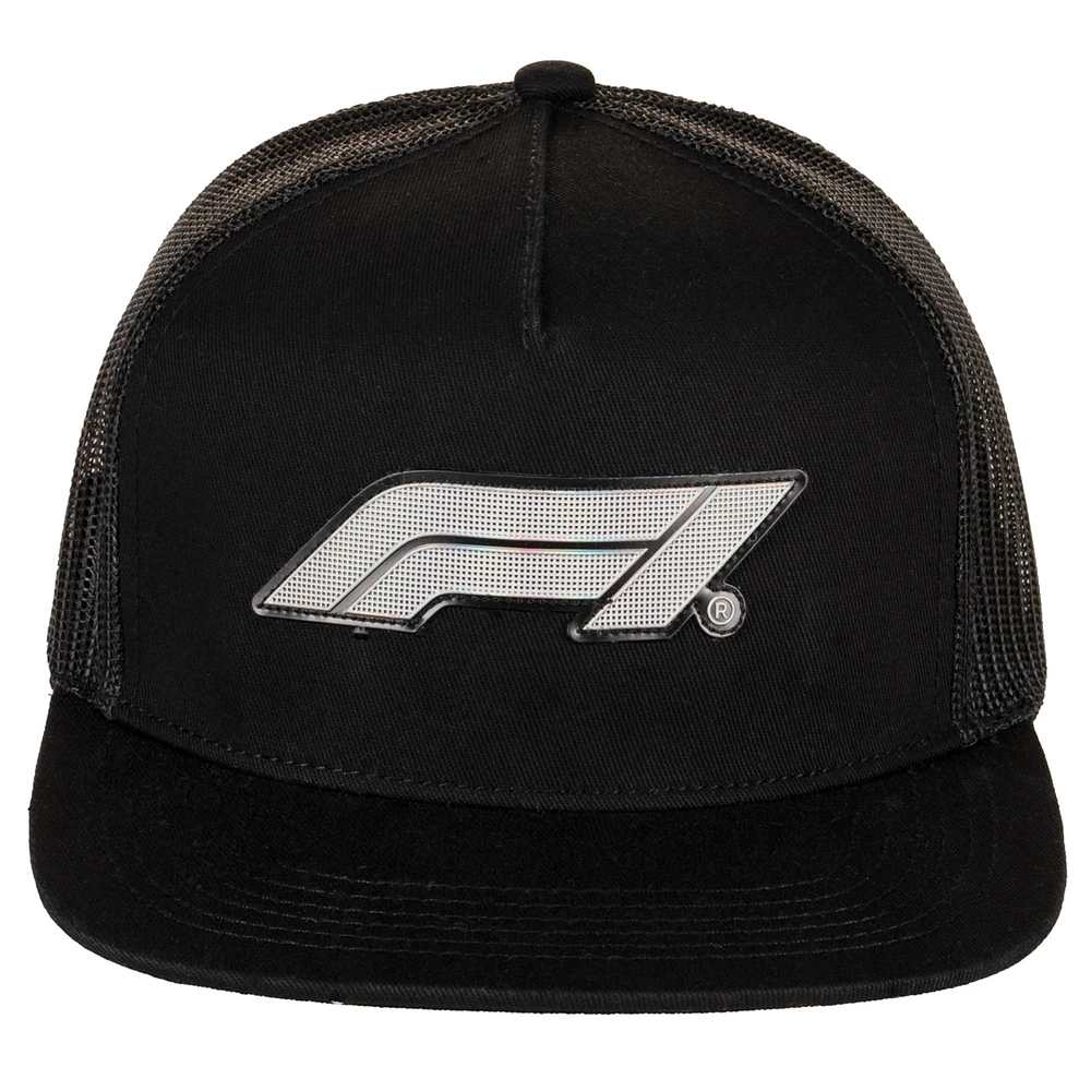 Casquette snapback en maille noire pour homme du Grand Prix de Las Vegas 2024 de Formule 1