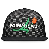 Men's Black Formula 1 Drift All-Around Mesh Adjustable Hat