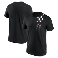 Men's Black Formula 1 Half Tone Grid T-Shirt