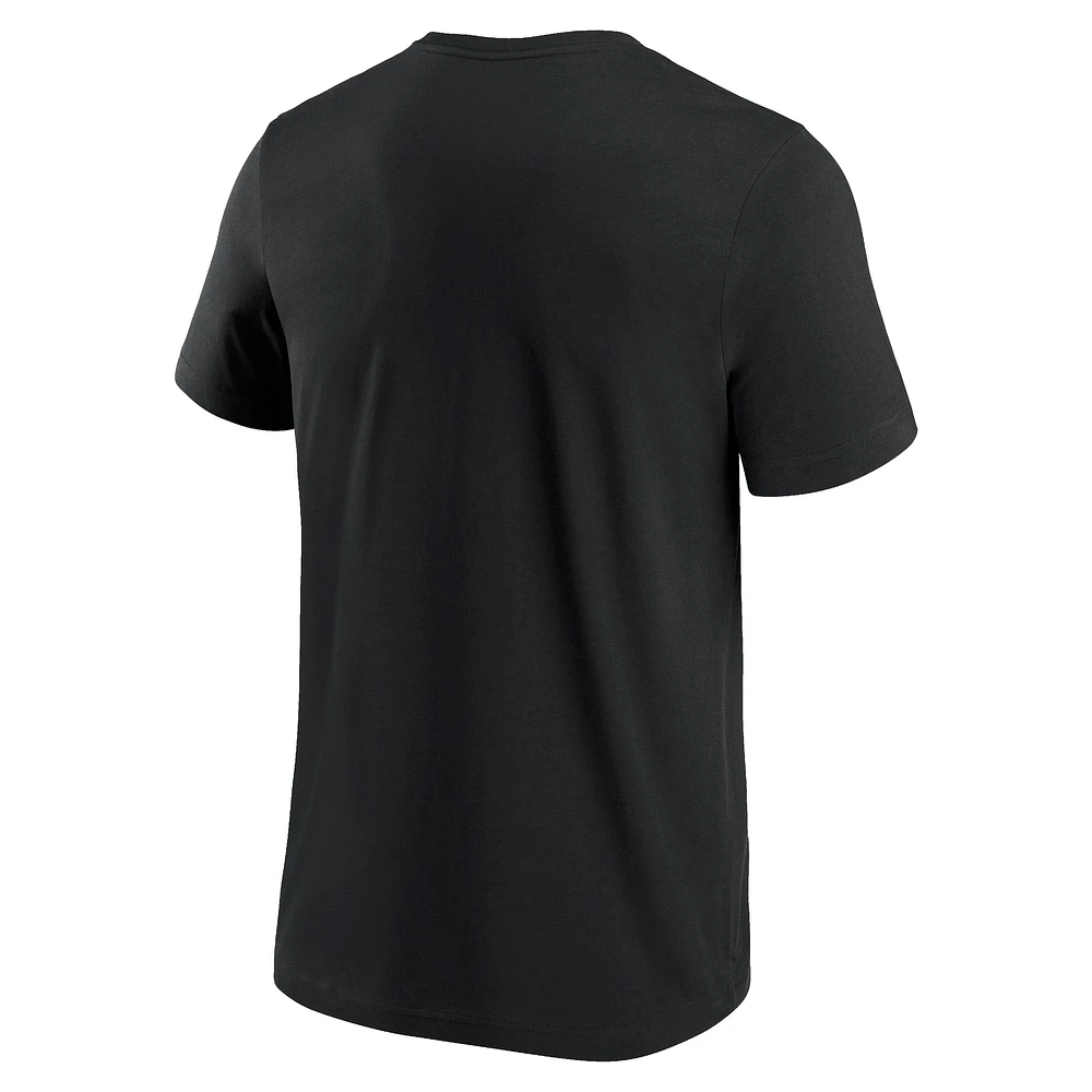 Men's Black Formula 1 Half Tone Grid T-Shirt